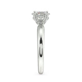 Oval Diamond Solitaire with Chandelier Basket
