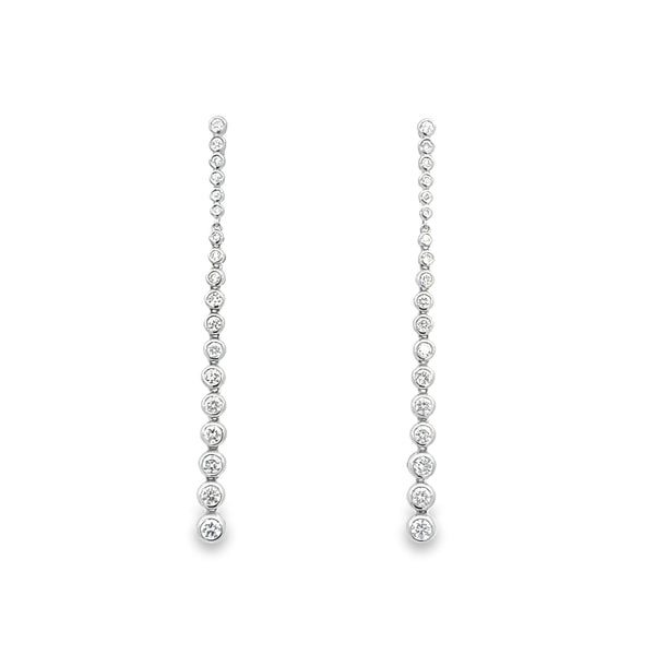 Penelope Diamond Drop Earrings - Artelia Jewellery