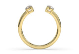 18K Yellow Gold Selina Diamond Cuff Ring - Artelia Jewellery