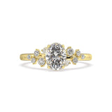 Star Burst Diamond Engagement Ring