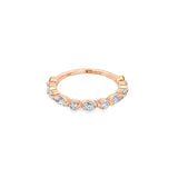 Summer 18K Rose Gold and Diamond Wedding Ring - Artelia Jewellery