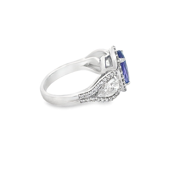 Tanzanite and Diamond Ring - Artelia Jewellery