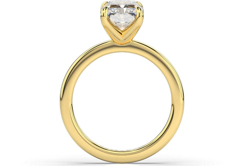 Miroir Emerald Cut Solitaire Engagement Ring - Artelia Jewellery