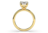 Miroir Emerald Cut Diamond Solitaire Engagement Ring