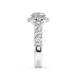 Adelina Round Diamond Halo Engagement Ring