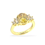 Sofia Yellow Sapphire and Diamond Ring