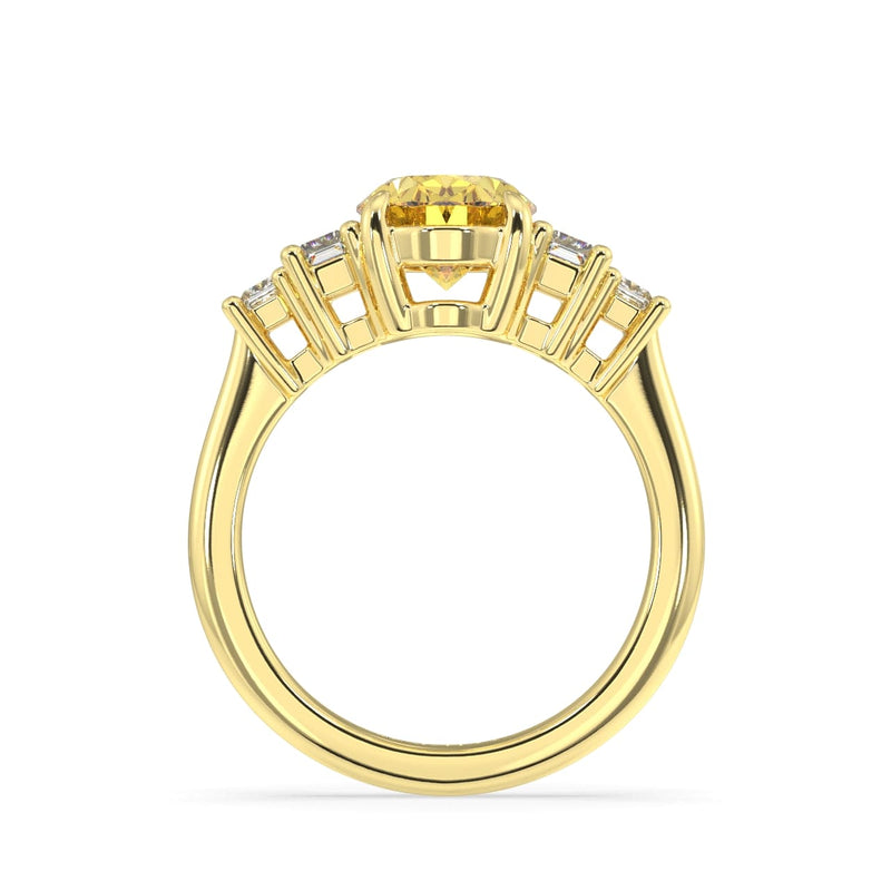 Sofia Yellow Sapphire and Diamond Ring