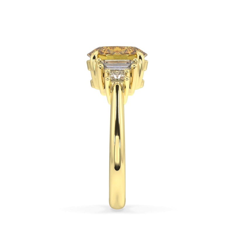 Sofia Yellow Sapphire and Diamond Ring