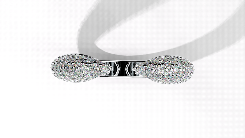 Claudia Cuff Diamond Wedding Ring