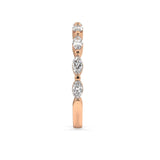 marquise diamond engagement ring rose gold