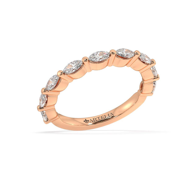 marquise diamond rose gold ring
