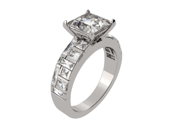 Tetra Solitaire Engagement Ring - Artelia Jewellery