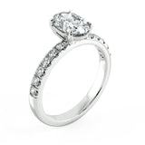 Oval Diamond Solitaire Engagement Ring (ARTSR107)