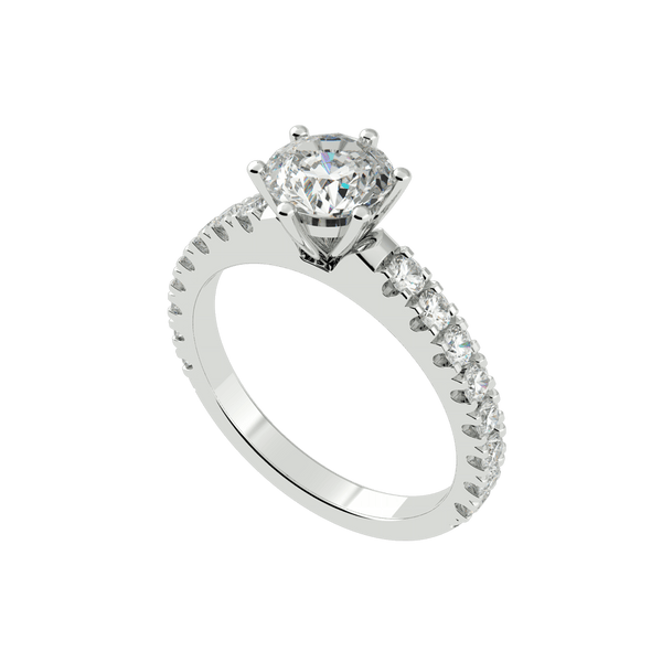 Round Diamond Solitaire Engagement Ring (ARTSR088) - Artelia Jewellery