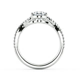 Infinity Pear Diamond Solitaire Engagement Ring