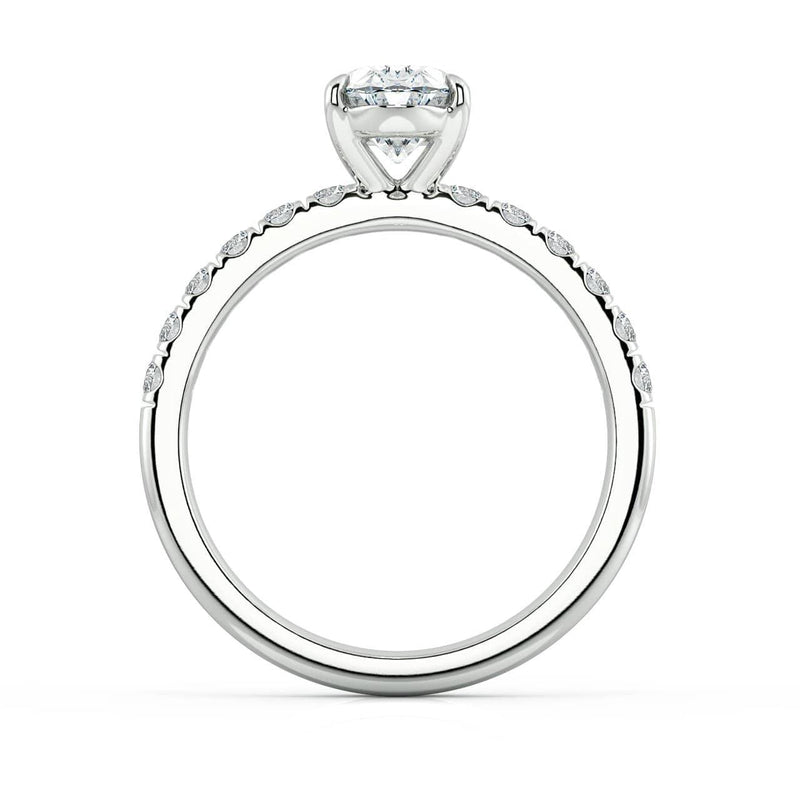 Oval Diamond Solitaire Engagement Ring (ARTSR107) - Artelia Jewellery