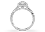 Pear Diamond Halo Engagement Ring (ARTHR039)