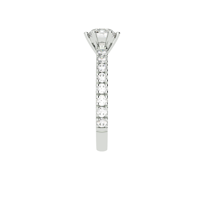 Round Diamond Solitaire Engagement Ring (ARTSR088)