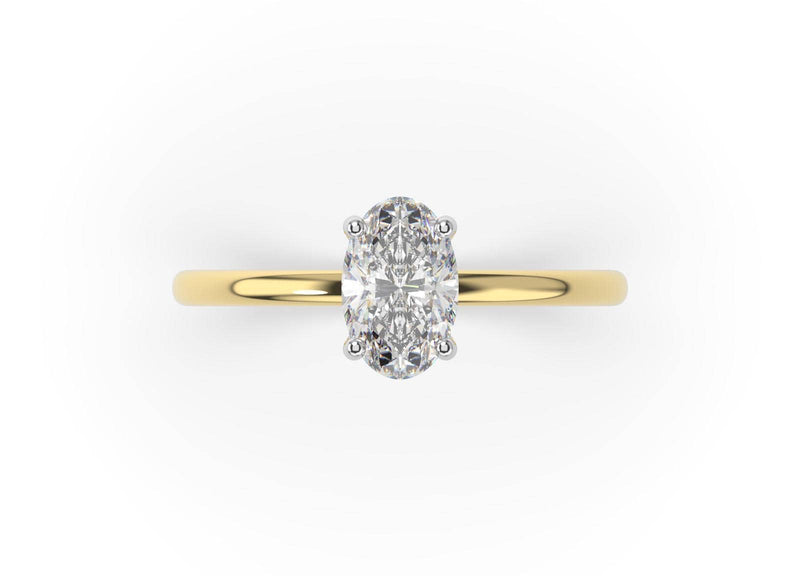Mirra Oval Diamond Solitaire Engagement Ring