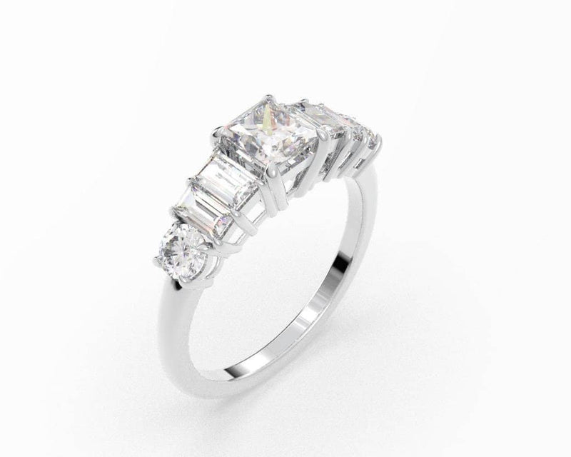 Princess Diamond Solitaire Engagement Ring (ARTSR080)
