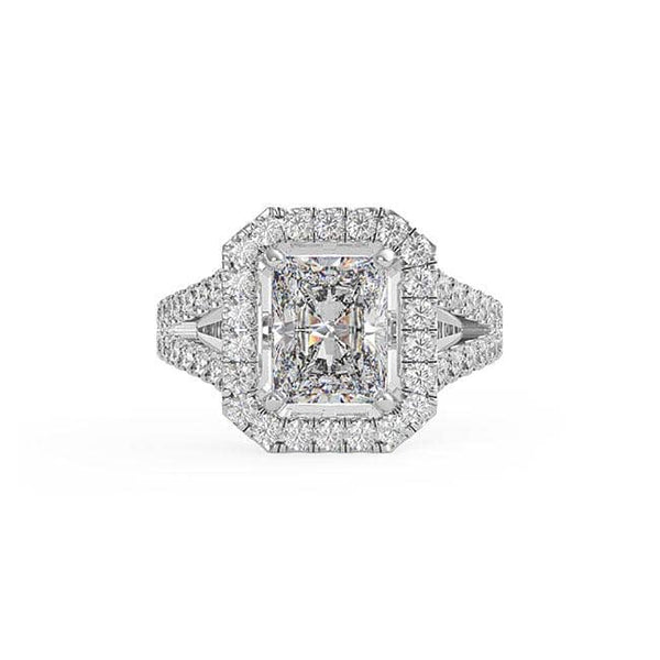 Radiant Diamond Halo Engagement Ring (ARTHR028)