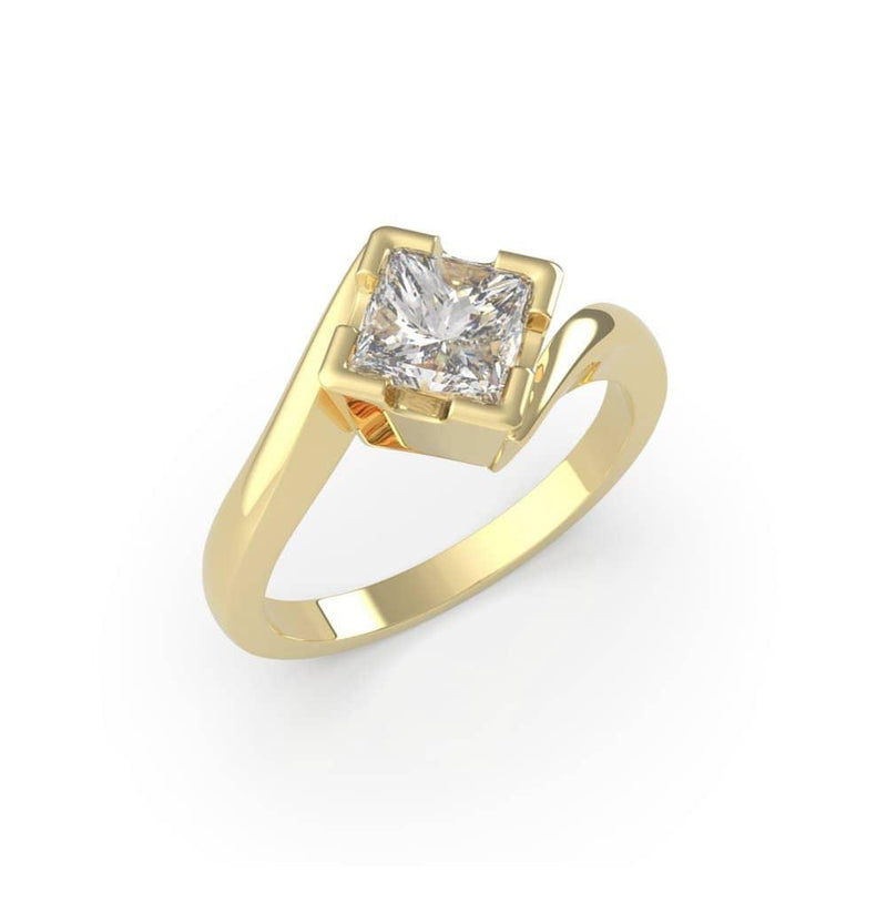 Princess Diamond Solitaire Engagement Ring (ARTSR036)