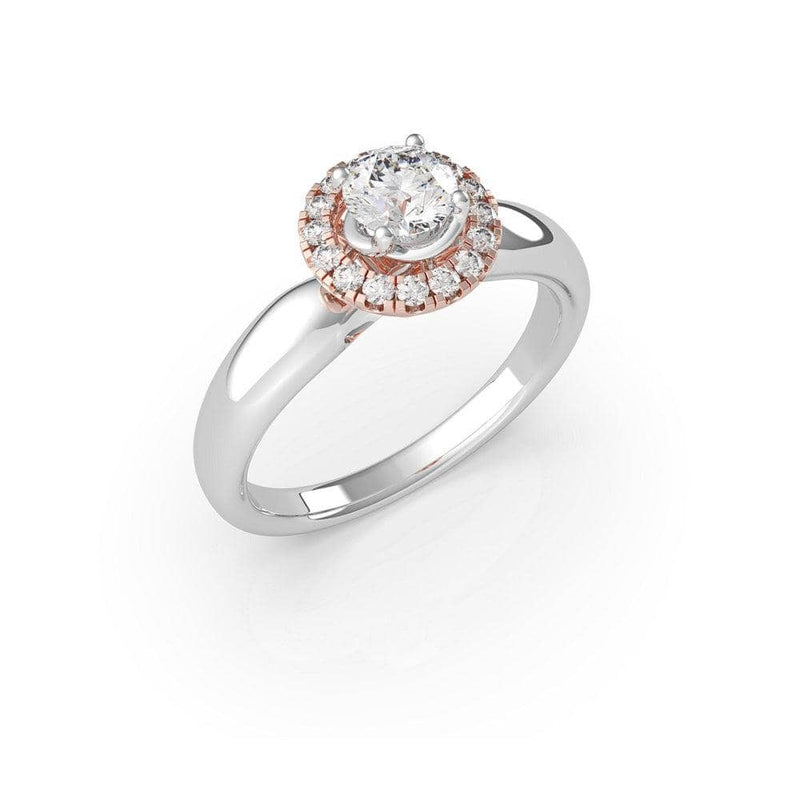 Round Diamond Halo Engagement Ring (ARTHR035)