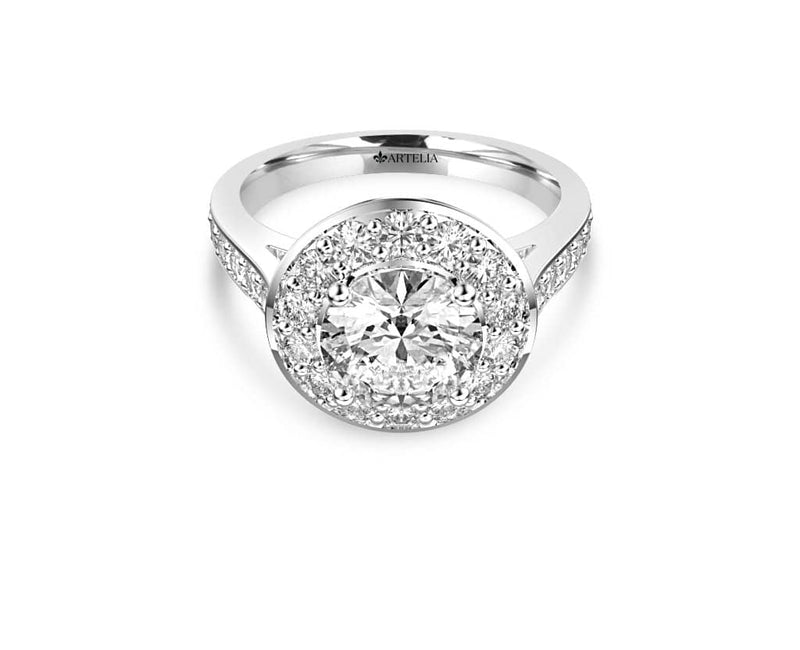 Round Diamond Halo Ring (ARTHR046)