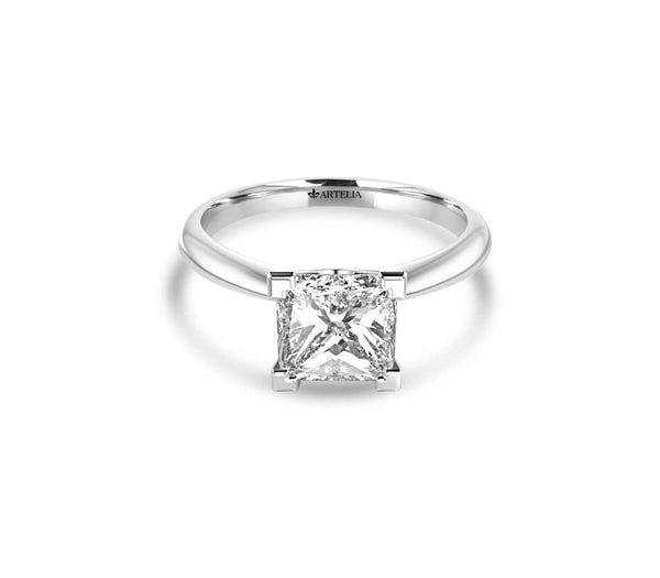 Princess Diamond Solitaire Engagement Ring (ART048)