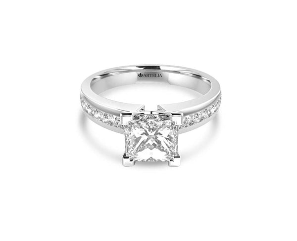 Princess Diamond Solitaire Engagement Ring (ARTSR054)