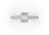 Oval Diamond Solitaire Engagement Ring (ARTSR075)