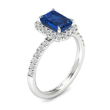 Anita Sapphire and Diamond Ring - Artelia Jewellery