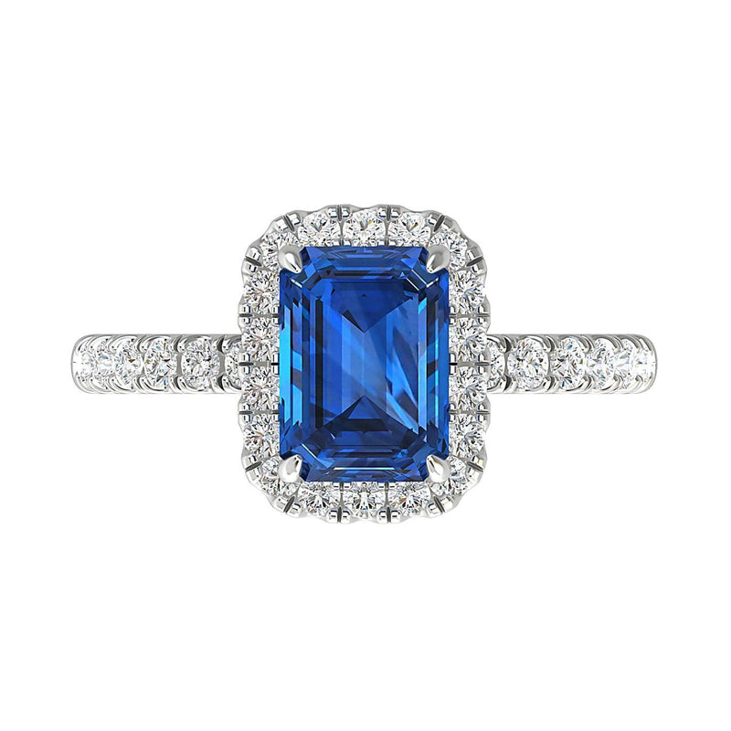 Anita Sapphire and Diamond Ring - Artelia Jewellery