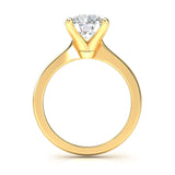 Asena Round Solitaire Engagement Ring - Artelia Jewellery