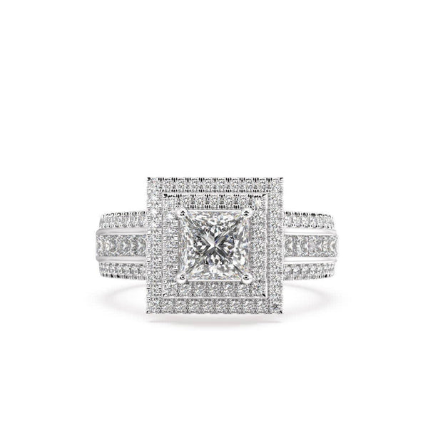 Bree Double Halo Engagement Ring - Artelia Jewellery