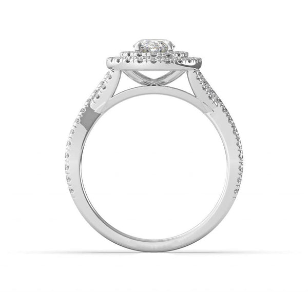 Oval Double Halo Engagement Ring Kristina