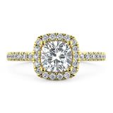 Cienna Cushion Diamond Halo Engagement Ring