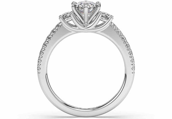 Classic Diamond Trilogy Engagement Ring (ART101)