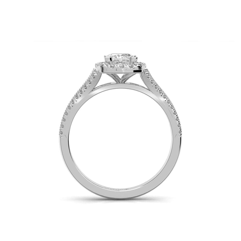 Constance Cushion Diamond Halo Engagement Ring - Artelia Jewellery