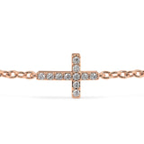 Faith Diamond Cross Bracelet