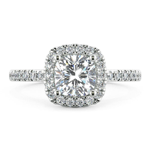 Cienna Cushion Diamond Halo Engagement Ring