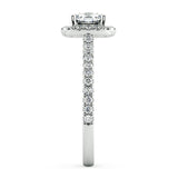 Cienna Cushion Diamond Halo Engagement Ring - Artelia Jewellery