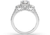 Lourdess Diamond Trilogy Engagement Ring (ART046)