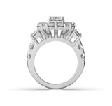 Cara Emerald Diamond Halo Engagement Ring