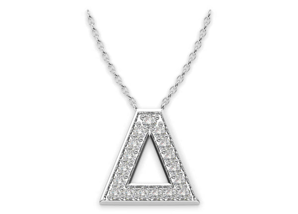 Athena Diamond Necklace (Delta) - Artelia Jewellery