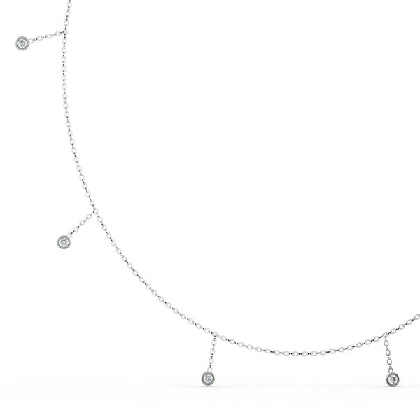 Diamond Drops Necklace - Artelia Jewellery