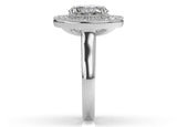 Oval Diamond Halo Engagement Ring (ARTHR048) - Artelia Jewellery