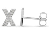 Initials Diamond earring X