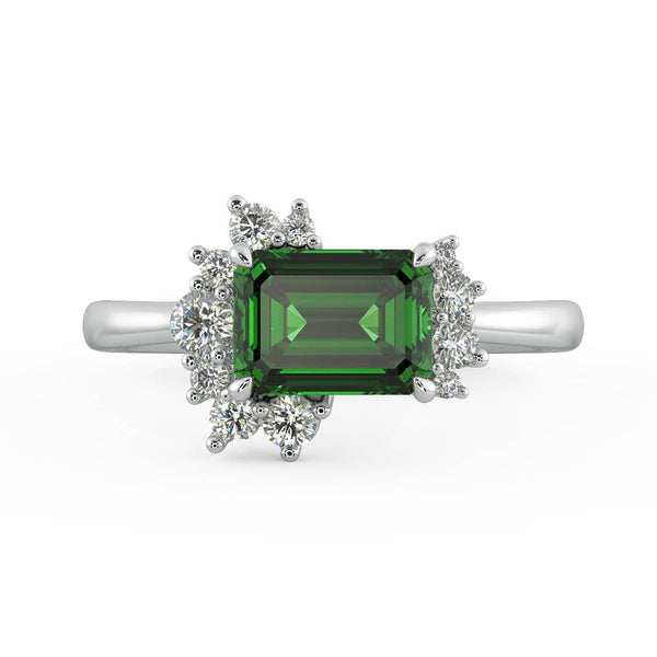 Allyra Z Sapphire and Diamond Engagement Ring - Artelia Jewellery