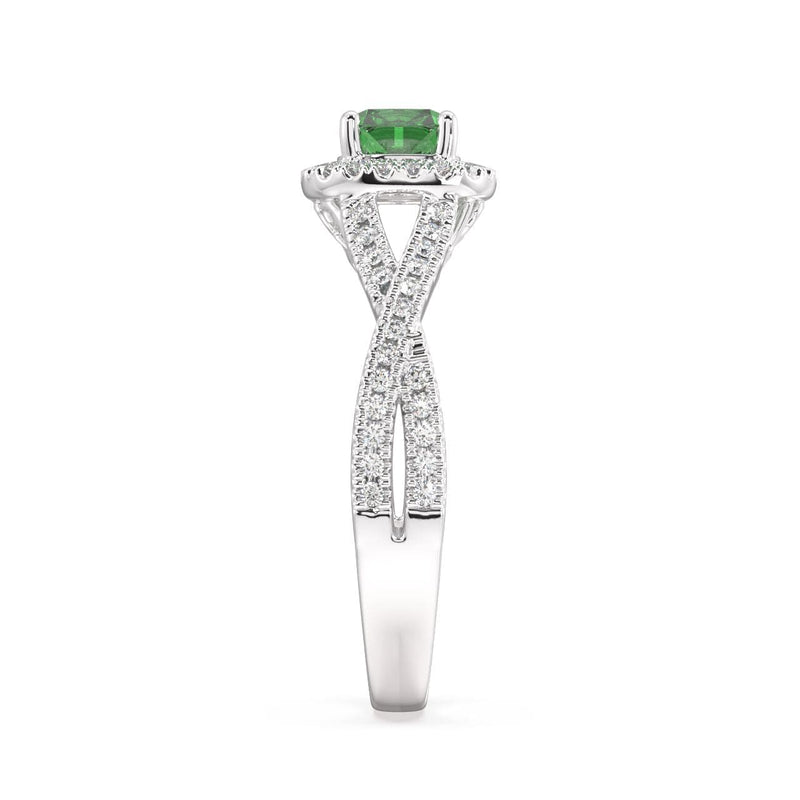 Emerald Eternity Diamond Ring